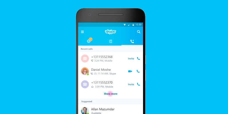 Skype for Android updated with improved user interface