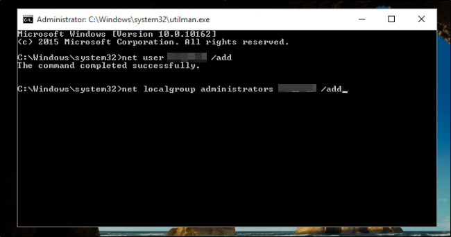 reset windows 10 password command prompt 4