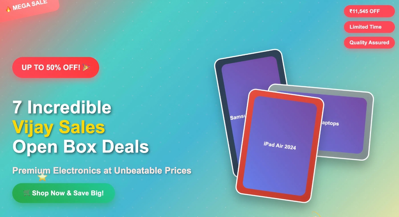 vijay sales open box sale discounts